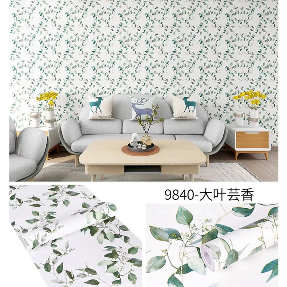 Flower Self Adhesive Wallpaper Peel Stick Removable Nature Floral DIY Home Decor