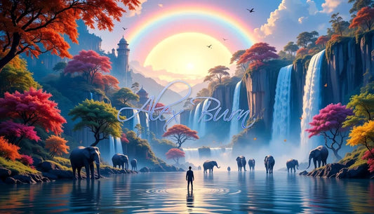 Rainbow Printable Digital Image Picture Photo Wallpaper Background Desktop