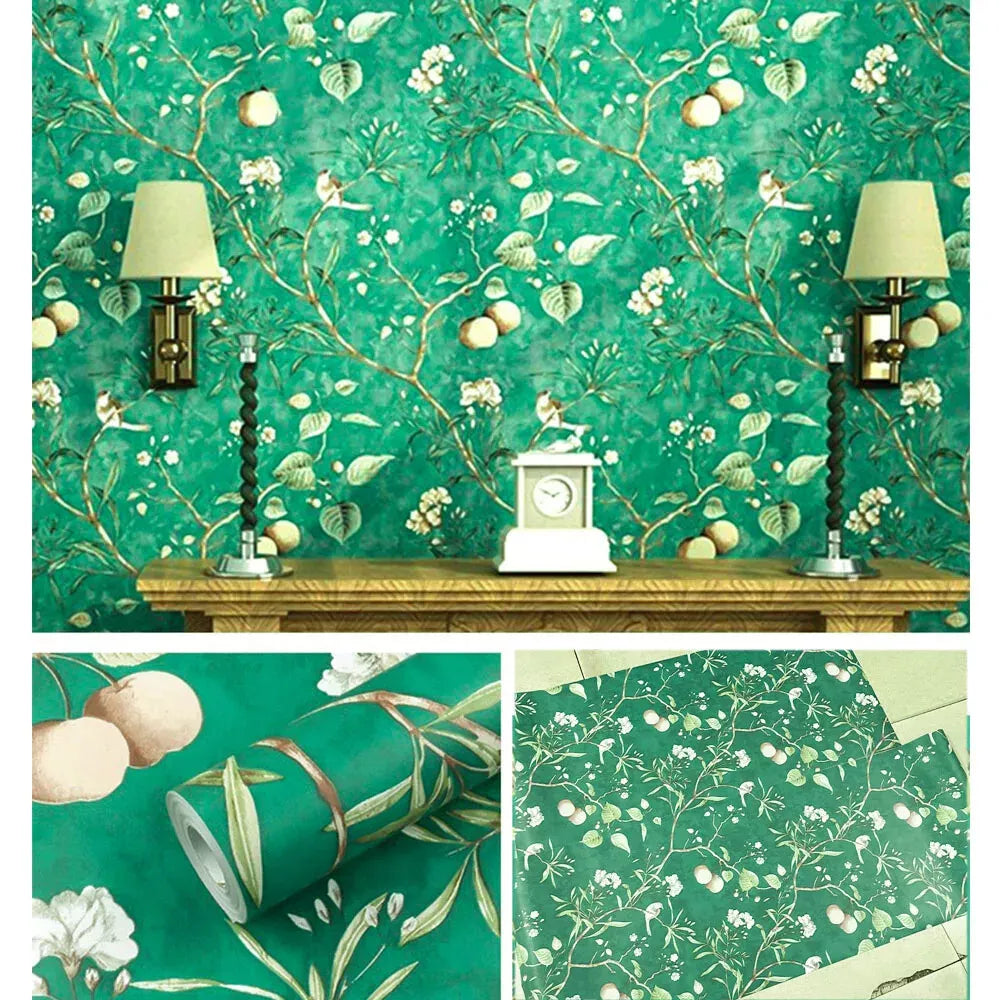 Flower Self Adhesive Wallpaper Peel Stick Removable Nature Floral DIY Home Decor